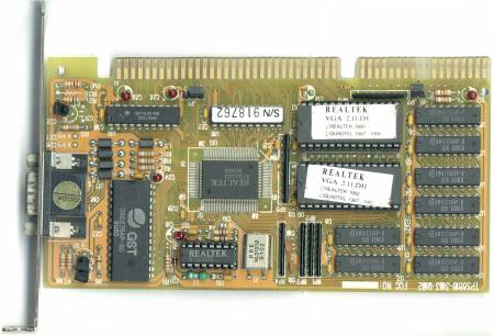 REALTEK VGA ISA video card